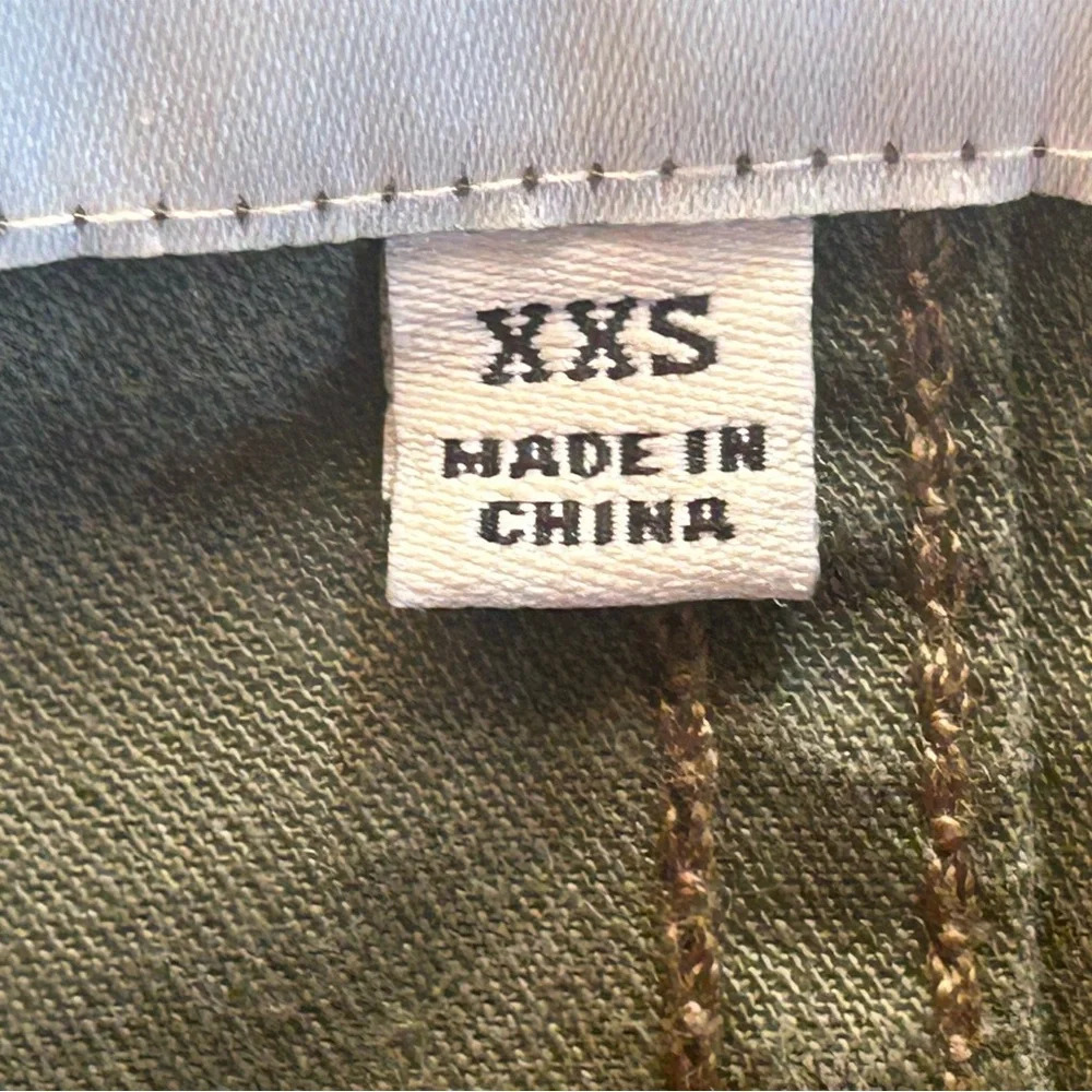 Madewell Army Green Jacket with Cinched Waist  XXS - Picture 3 of 8